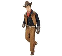 W WIDMANN MILANO Party Fashion - Costume da cowboy/indiano per bambini, gilet, pantaloni, carnevale, festa a tema