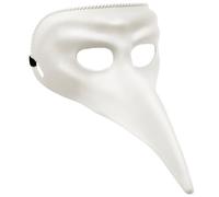 WIDMANN-4684V Maschera Veneziana Becco Adulto Uomo, Bianco, One Size, 4684V