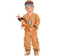 «INDIAN» (cappotto, pantaloni, fascia con piume) - (104 cm/2-3 anni), Braun