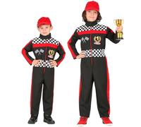 W WIDMANN MILANO Party Fashion - Costume da pilota per bambini, completo, sportivo, festa a tema, carnevale