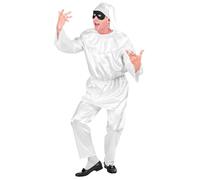 W WIDMANN MILANO Party Fashion - Costume Pulcinella, costume tradizionale bianco per adulti per teatro, carnevale