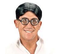 WIDMANN 6339N - Parrucca, in Stile Secchione Imbranato, Mora, in Taglia Unica