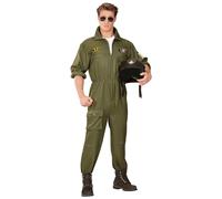 W WIDMANN MILANO Party Fashion - Costume da pilota di jet da combattimento, tuta, costumi in maschera, carnevale