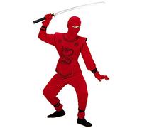 Widmann 74537 costume NINJA ROSSO 140 cm / 8-10 Years