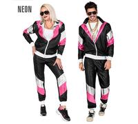 Widmann 80's Shining Leatherlook Shell Suit (Jacket, Pants) (L) Black