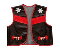 Widmann 84922 84922 - Costume da cowboy per bambini, colore: nero, gilet, carnevale, feste a tema, per ragazzi, 140 cm