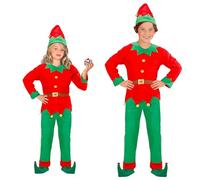 W WIDMANN MILANO Party Fashion - costume da elfo, aiutante di Babbo Natale, folletto, elfo, costume natalizio per bambini
