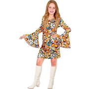 W WIDMANN MILANO Party Fashion - costume da bambino anni '70, vestito, bolle, hippie, regina della danza