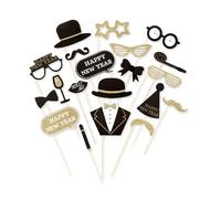 WIDMANN Accessori Capodanno per Cabina Fotografica per Adulti, Multicolore, Taglia Unica, VD-WDM08155