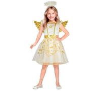 Widmann Angel (Dress, Wings, Halo) (116 cm / 4-5 Years) White