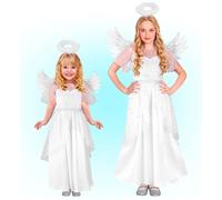 Widmann Angel (Dress, Wings, Halo) (116 cm / 4-5 Years) White