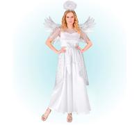 Widmann Angel (Dress, Wings, Halo) (S) White
