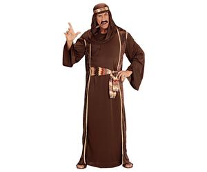 Widmann Arab Sheik (Robe - Long Vest - Belt - Head Scarf) (XXL) Brown