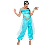 W WIDMANN MILANO Party Fashion - Costume da principessa araba | Set da 3 pezzi con top, pantaloni e fascia per capelli da ballerina del ventre orientale per Carnevale e feste a tema