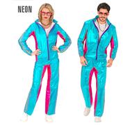 Widmann Azure Metallic Electronic Dance Music Party Fashion Tracksuit (Jacket, P