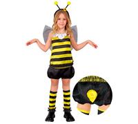 Widmann Bee (Top, Shorts, Leg Warmers, Wings, Antennas) (104 cm / 2-3 Years) Yel