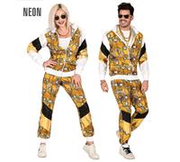 Widmann Black/Gold Skulls Shell Suit (Jacket, Pants) (L) Different Colors