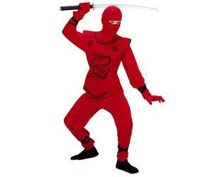 Widmann Black Ninja (Coat With Ties, Pants With Ties, Chest Armour, Mask) (158 c
