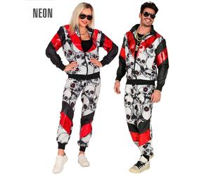 Widmann Black/Red Skulls Shell Suit (Jacket, Pants) (XL) Different Colors