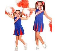 Widmann Blue/Red Cheerleader (Dress) (104 cm / 2-3 Years) Blue