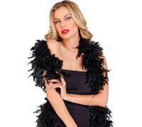 WIDMANN MILANO PARTY FASHION - Boa di piume, lunghezza circa 180 cm, 50 g, bicolore o monocolore, sciarpa di piume, accessorio, costume, carnevale, Halloween