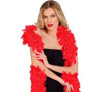 WIDMANN MILANO PARTY FASHION - Boa di piume, lunghezza circa 180 cm, 50 g, bicolore o monocolore, sciarpa di piume, accessorio, costume, carnevale, Halloween