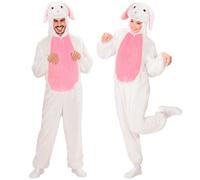 Widmann Bunny In Soft Plush (Hooded Jumpsuit With Mask) (M/L - h 175 cm) White