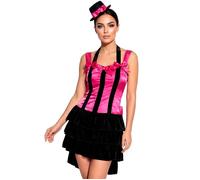 Widmann Burlesque Diva (Dress, Mini Top Hat) (S) Different Colors