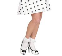 W WIDMANN MILANO Party Fashion - Calze con pizzo, bianche, 70 DEN, festa a tema, carnevale