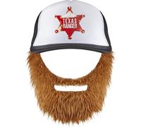 W WIDMANN MILANO Party Fashion, berretto retrò con barba, stile anni '80, comfort leggero, accessorio versatile, di facile manutenzione, regalo originale per gli amanti dell'umorismo