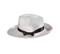 Widmann Cappello Modello Gangster in Velluto Bianco