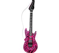 Widmann Chitarra Gonfiabile con Motivo Zebrato Rosa - 1 pz.