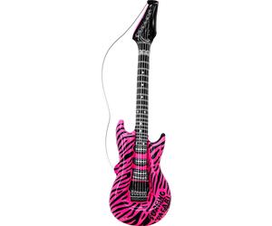 Widmann Chitarra Gonfiabile con Motivo Zebrato Rosa - 1 pz.