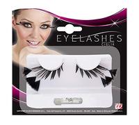 Widmann Ciglia nere con 3 piume ai lati con tubo di colla