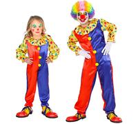 Widmann Clown (Jumpsuit) (128 cm / 5-7 Years) Different Colors