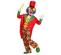 Widmann Clown (Tailcoat, Vest, Bow Tie, Pants, Hat) (XL) Different Colors