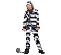 Widmann Convict White/Black (Coat, Pants, Hat) (140 cm / 8-10 Years) Different C