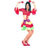 W WIDMANN MILANO Party Fashion- Brasileira Ballerino Costume Donna, Multicolore, (L), 32613