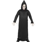 costume carnevale halloween bambino GRIM REAPER tunica con cappuccio