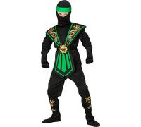 Widmann Costume da Kombat Ninja Verde - Bambino - 104 cm / 2-3 anni