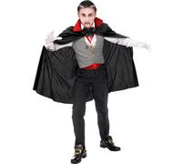 HALLOWEEN CARNEVALE COSTUME VESTITO VAMPIRO BAMBINO 11/13 ANNI