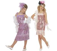 Widmann Costume Glamour Marylin Charleston Abito Brillante Carnevale Bambina