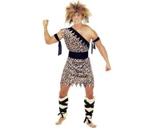 Widmann Costume Primitivo in Velluto Vestito Carnevale Tarzan Cavernicolo