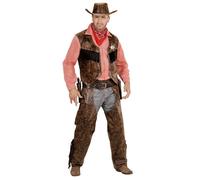Widmann Cowboy (Shirt With Vest, Chaps, Hat) (XL) Different Colors