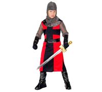 Widmann Dark Age Knight (Long Coat, Belt, Armbands, Helmet, Boot Covers) (116 cm