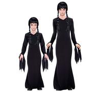 Widmann Dark Girl (Dress) (140 cm / 8-10 Years) Black