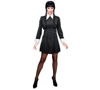 W WIDMANN MILANO Party Fashion - Costume da ragazza dark, vestito, gotico, scolaretta, carnevale, Halloween