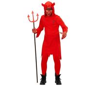 Widmann Devil (Muscle Shirt, Cape) (158 cm / 11-13 Years) Red