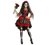 Widmann Dia De Los Muertos Bride (Dress, Flower Veil) (M) Different Colors