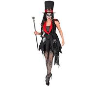 W WIDMANN MILANO Party Fashion - Costume Dia de los Muertos, abito con cappello, Giorno dei Morti, travestimento Halloween